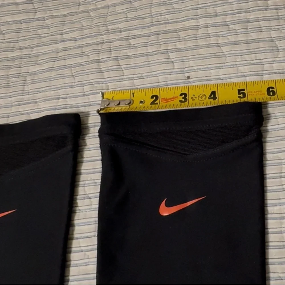 Nike Black knee sleeves with Orange Swoosh - Picture 5 of 7